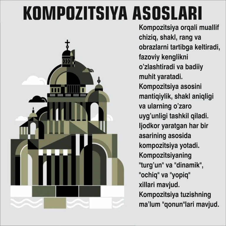 Interyer dizayni kursi Toshkentda — kompozitsiya va koloristika (4/10) Interyer dizayni kursi Toshkentda — kompozitsiya va koloristika (4/10)